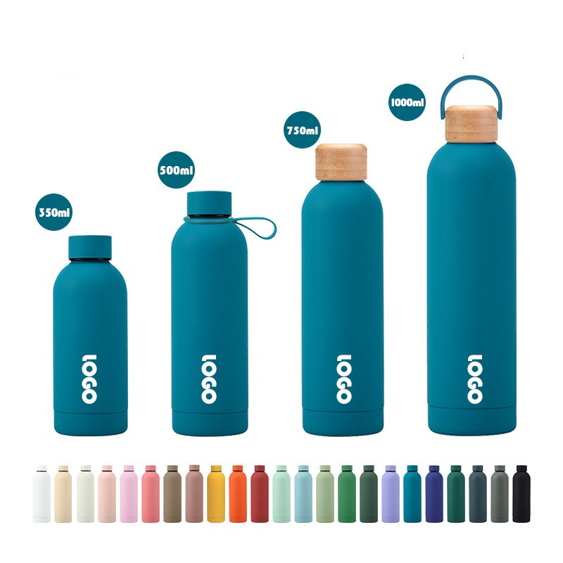 Custom Logo Stainless Steel Insulated Water Bottle 4 Size Set